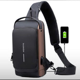 Anti-Theft Crossbody Bag – Waterproof Travel Sling with USB Port