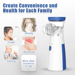 Portable Medical Nebulizer Machine – For Asthma, Cough & Cold Relief | Kids & Adults | Cell Operated Inhaler