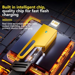 4-in-1 Fast Charging Cable – Type-C & iPhone, Braided Durable Design