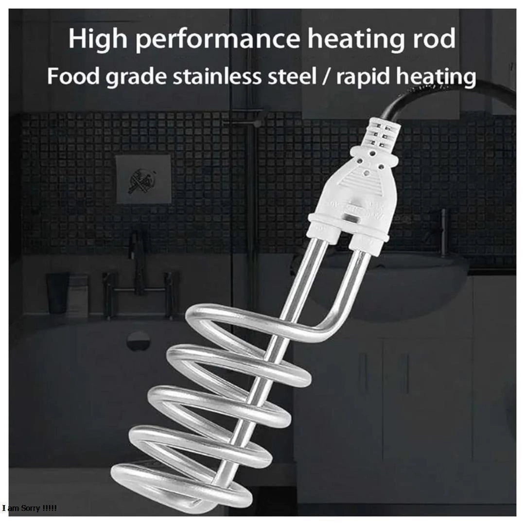 High performance heating rod with food grade stainless steel on a dark background