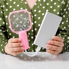 Rechargeable Mosquito Racket – Electric Bug Zapper with UV Light