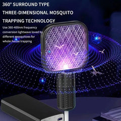Rechargeable Mosquito Racket – Electric Bug Zapper with UV Light