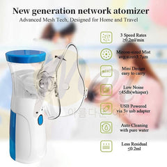 Portable Medical Nebulizer Machine – For Asthma, Cough & Cold Relief | Kids & Adults | Cell Operated Inhaler